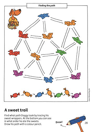 Preschool Activity Book for 5 Years - Boys and Girls - Logical thinking, Puzzles and Brainteasers: Colourful puzzle block - fun educational ... activity pads for kindergarten and preschool)