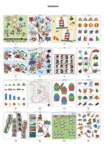 Preschool Activity Book for 5 Years - Boys and Girls - Logical thinking, Puzzles and Brainteasers: Colourful puzzle block - fun educational ... activity pads for kindergarten and preschool)