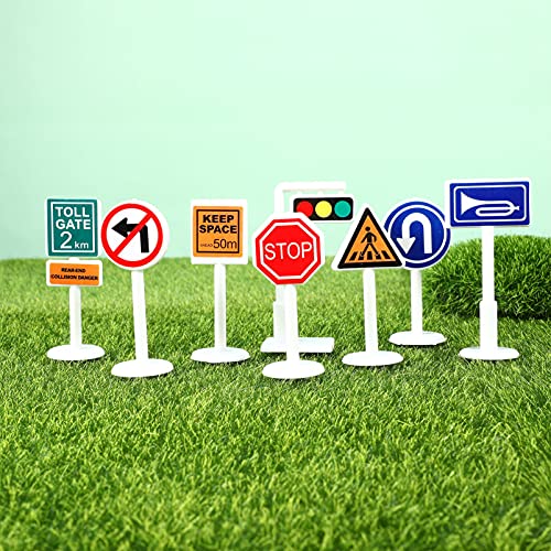 NUOBESTY Construction Traffic Sign Set 1 Set Traffic Signs Kids Road Street Signs Toys Stem Toys for Children Early Age Development