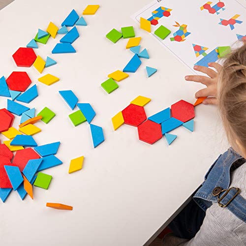 Bigjigs Toys, Pin-a-Shape Set - 229 pc, Pin Art, Kids Art Set, Pin Board, Activity Board, Arts and Crafts For Kids, Wooden Shapes Game, Early Development & Activity Toys