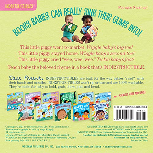 Indestructibles: This Little Piggy: Chew Proof · Rip Proof · Nontoxic · 100% Washable (Book for Babies, Newborn Books, Safe to Chew)