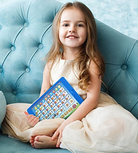 Boxiki kids Learning Pad Fun Kids Tablet with 6 Toddler Learning Games Early Child Development Toy for Number Learning, Learning ABCs, Spelling, “Where Is?” Game, Melodies. Educational Toy