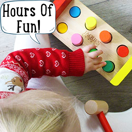Jaques of London Hammering Bench | Toys for 1 2 3 Boys and Girls | Wooden Toys | Toddler Toys Hammering Toy | Early Development Toys | Since 1795