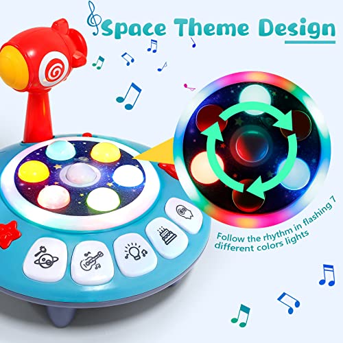 Sirecal Sensory Toys for 1 Year Old Boys - Whack A Mole Game Baby Musical Toys Early Development Educational Activity Toy Gifts for 1 Year Olds Boys Girls Toddlers Kids