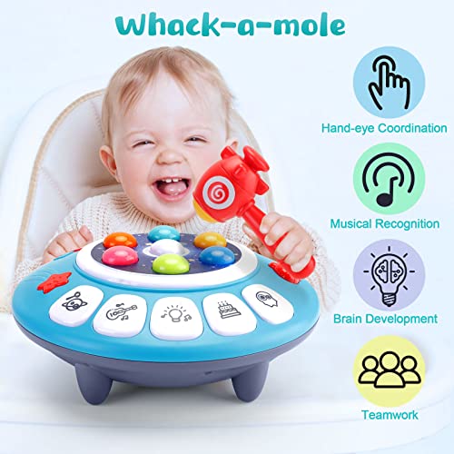 Sirecal Sensory Toys for 1 Year Old Boys - Whack A Mole Game Baby Musical Toys Early Development Educational Activity Toy Gifts for 1 Year Olds Boys Girls Toddlers Kids