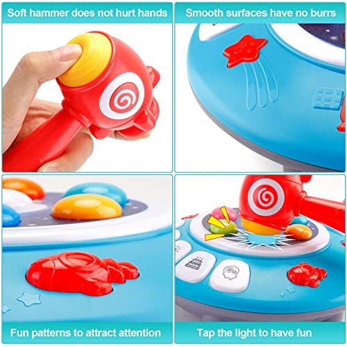 Sirecal Sensory Toys for 1 Year Old Boys - Whack A Mole Game Baby Musical Toys Early Development Educational Activity Toy Gifts for 1 Year Olds Boys Girls Toddlers Kids