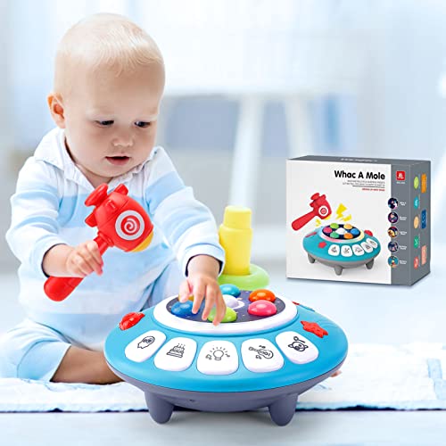Sirecal Sensory Toys for 1 Year Old Boys - Whack A Mole Game Baby Musical Toys Early Development Educational Activity Toy Gifts for 1 Year Olds Boys Girls Toddlers Kids