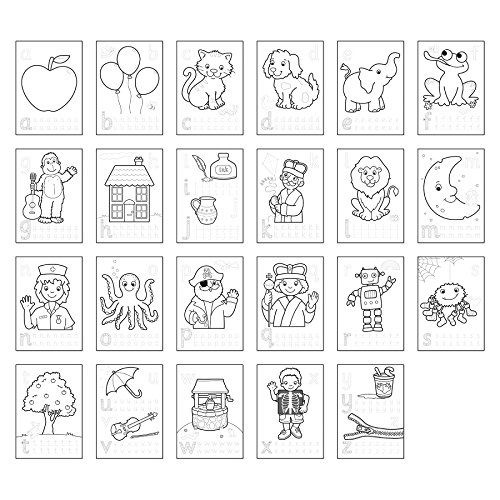 Orchard Toys ABC Colouring and Activity Book, Helps Teach Alphabet, Educational Colouring Activity Book, Perfect for Kids Age 4 Years +, 21cm x 2cm x 29cm