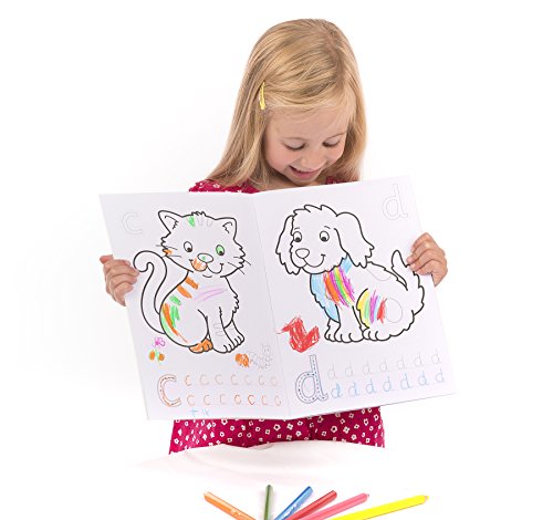 Orchard Toys ABC Colouring and Activity Book, Helps Teach Alphabet, Educational Colouring Activity Book, Perfect for Kids Age 4 Years +, 21cm x 2cm x 29cm