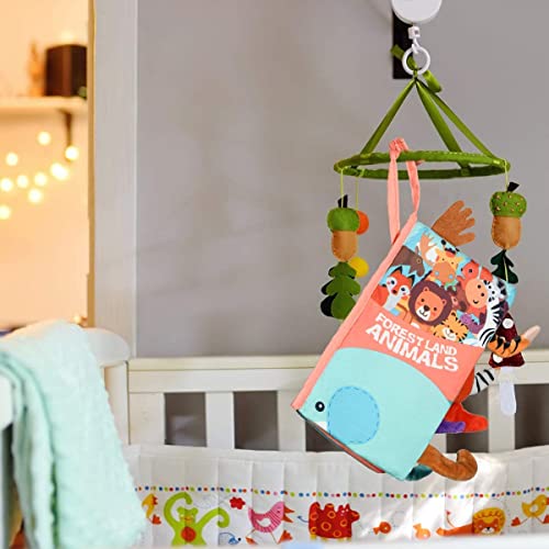 Vicloon Baby Soft Books, Baby Cloth Book, Crinkle Sensory Touch and Feel Book, Early Learning Babies First Books Quiet Books for 0-3 Year Old Toddlers Kids for Education Intelligence Development
