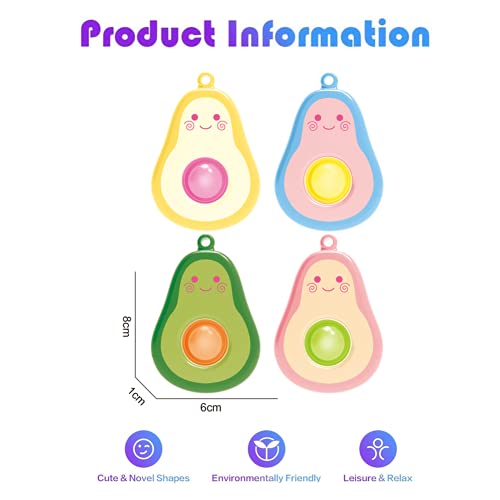 mciskin Simple Fidget Sensory Toy,Flipping Board Toy,Stress Relief Sensory Hand Toy,Sensory Toy Toddler Early Educational Toy,Brain Development Toy For kids Toddler (Green Avocado)