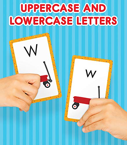 Carson Dellosa Alphabet Flash Cards for Toddlers 2-4 Years, Letter and ABC Flash Cards, Uppercase and Lowercase Letters, Early Reading Comprehension ... (54 Cards) (Brighter Child Flash Cards)
