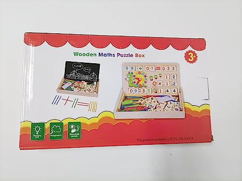 lenbest Wooden Toys Maths Games - Educational Science Kits - Number Blocks | Teaching Learning Clock | Counting Toys - Early Development & Activity Toys - Toys for 4 5 6 Year Old Boys Girls gifts