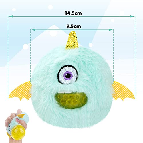 Vicloon Stress Balls for kids Fidget Toys, Stress Relief Balls, Hand Therapy Squeeze Exercise Stress Balls Finger Wrist,Colorful Fidget toy for Arthritis Hand, Finger, ADHD Anxiety (Blue)