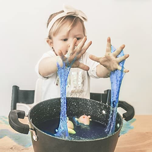 Slime Play Blue from Zimpli Kids, Magically turns water into gooey, colourful slime, Early Development & Activity Toy for Children, Educational Gift for Boys & Girls