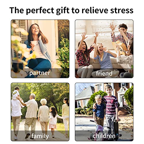 6 Pcs Anxiety Ring for Women Men - Retro Adjustable Fidget Rings with Beads 925 Sterling Silver Open Finger Rings Anxiety Stress Reliever Spinner Bead Rings or Anxiety Women Men Kids