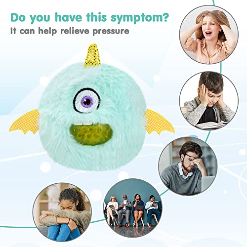 Vicloon Stress Balls for kids Fidget Toys, Stress Relief Balls, Hand Therapy Squeeze Exercise Stress Balls Finger Wrist,Colorful Fidget toy for Arthritis Hand, Finger, ADHD Anxiety (Blue)