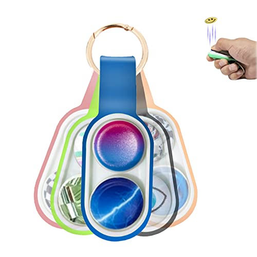 Magnetic Buckle Fidget Toy,Magnetic Fidget Toy Keyring,Finger Magnet Fidget Decompression Toy,Magnetic Ckate Sensory Flip Click Clack Push Keychain Fidget Toys Pack Gift for Kids Adults