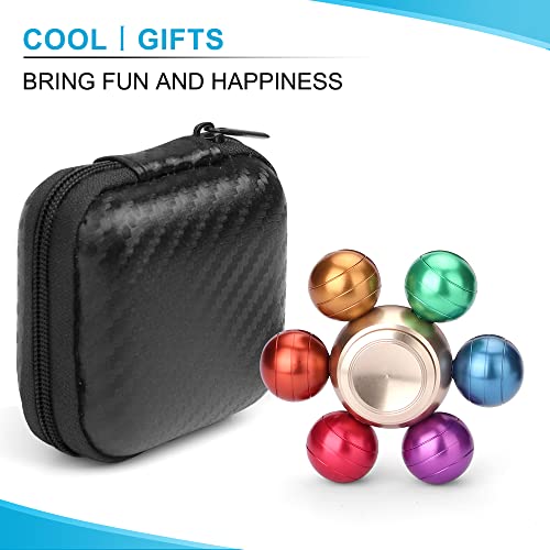 Rainbow Fidgeting Dragon Ball Fidget Hand Spinner Metal Spinning Top AnAnxiety Focus Stress Relief Figit Toys Finger Fingertip Gyro Stress Relief Xmas Birthday Party Favors Gifts for Kids Adults