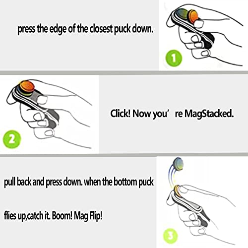 Magnetic Buckle Fidget Toy,Magnetic Fidget Toy Keyring,Finger Magnet Fidget Decompression Toy,Magnetic Ckate Sensory Flip Click Clack Push Keychain Fidget Toys Pack Gift for Kids Adults