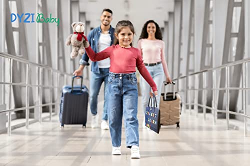 DYZI Busy Board for Toddlers-Educational Preschool Activity Toy for Boys & Girls-Sensory Travel Toys for Early Development-Montessori Board with Buckles for 1 2 3 4 Years Old for Kids