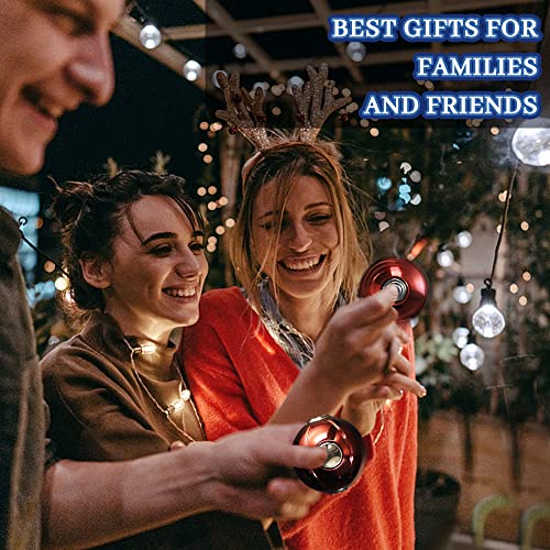 Cool Fidgit Finger Hand Spinner Metal, Stress Ball Fidget Fidget Spinners For Kids Adults, Anti Anxiety Toy Focus Sensory Toys Fingertip Gyro Stress Relief Gifts Stocking Stuffer