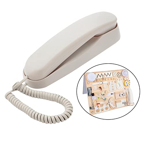 Sharplace Pretend Play Dial Phone, Development Accessory Practical Skills Educational Early Learning DIY for Kids children gift Toy , without Sound