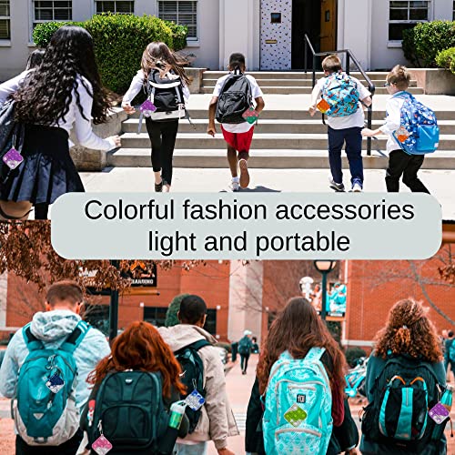 Yeefunjoy 12PCS Mini Pop Fidget Toys Pack Party Favours, Mini Pop Fidget Toy Keychain Bubble Sensory Toy, Push Stress Relief Finger Toys, Anti Anxiety Mini Keyring Keychain Toy Set for Adults Kids