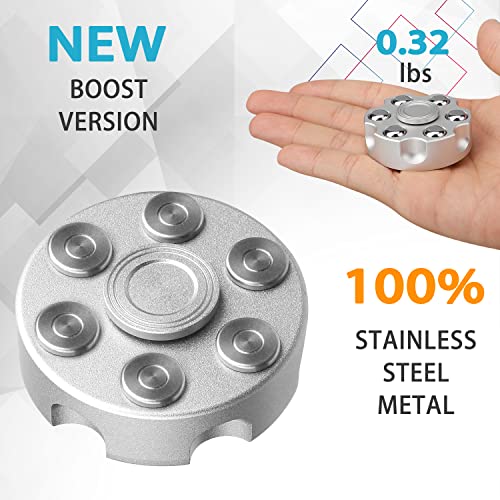 Cool Fidget Spinner Metal,Small Sensory Gadget Finger Hand Spinner Low Noise High Speed Focus Toy with Stainless Steel Bearing,Phoenix,Best Gift Party Favors Prizes For Kids Adults…