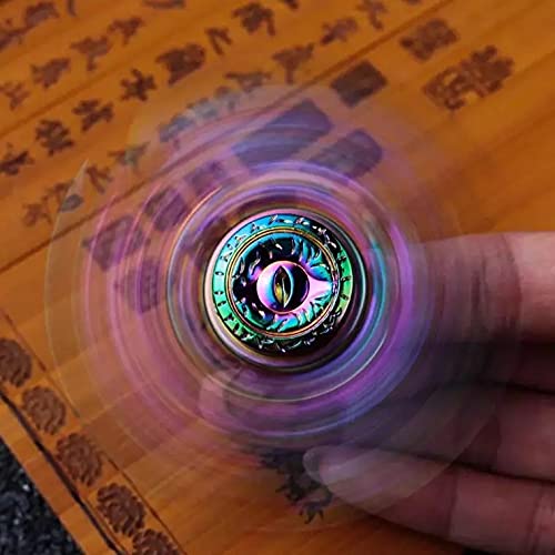 Multibao Fidget Finger Spinner Hand Spin Rainbow Cool Dragon Eye Wing Metal Focus Stainless Steel Fingertip Gyro Stress Relief Toy Party Birthday Gift for Kids and Adults…