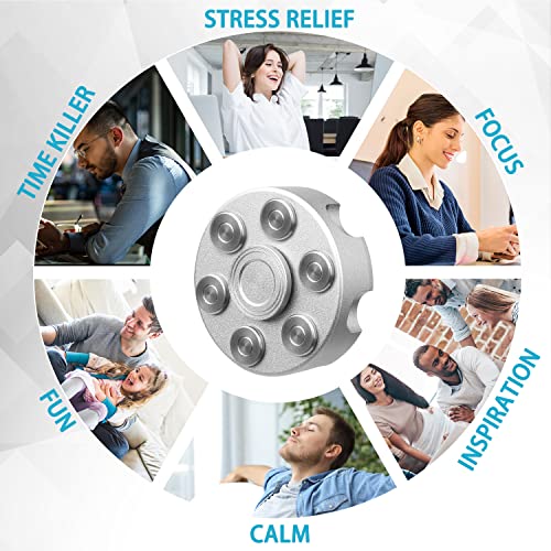 Cool Fidget Spinner Metal,Small Sensory Gadget Finger Hand Spinner Low Noise High Speed Focus Toy with Stainless Steel Bearing,Phoenix,Best Gift Party Favors Prizes For Kids Adults…