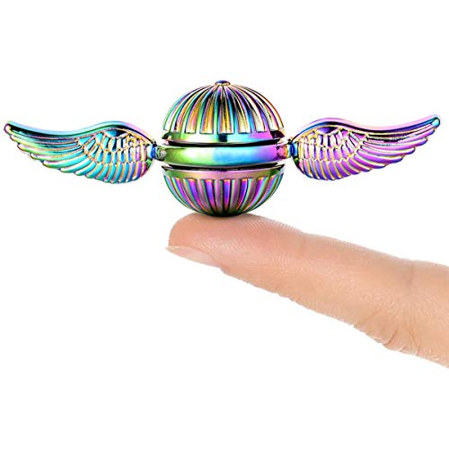 Snitch Fidget Spinner Metal Toy for Kids & Adults - Cool Magic Wizardly World Orb Finger Hand Spinner Toys Fidgets - Best Gift for Sensory Anti Anxiety Stress Relief, Quiet Desk Toys