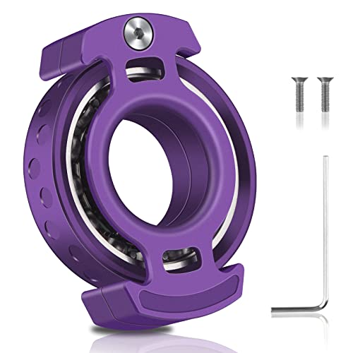 Aolcev Fidget Spinner Fidget Toy Hand Spinner Stainless Steel Metal 1-3 Min Rotating Fidget Sensory Toy Handheld Fidget Toys Finger Gyro Toy EDC Focus Anxiety Stress Relief Toys for Kids Adults Purple