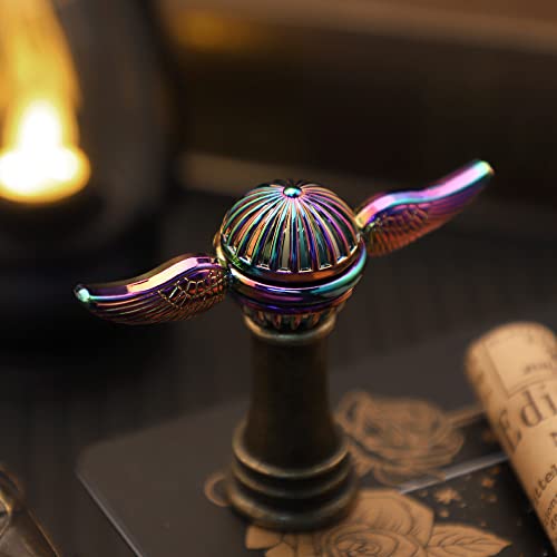 Snitch Fidget Spinner Metal Toy for Kids & Adults - Cool Magic Wizardly World Orb Finger Hand Spinner Toys Fidgets - Best Gift for Sensory Anti Anxiety Stress Relief, Quiet Desk Toys