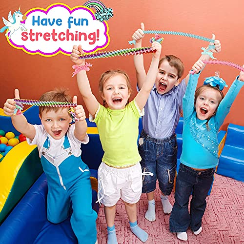 Sensory Fidget Stretchy String, Stress Relief String Toys for Kids and Adults, 6 Pcs Strings Against Anxiety, Fidgeting, Therapeutic Anxiety Reliever for Kids with Autism, ADD, ADHD (unicorn)