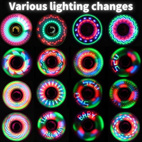 Yeefunjoy Led Light Sensory Toy, Fidget Toys, Stress Relief Anti-Anxiety Top Toy, 18 Changes Pattern Fast Finger Toys, Brain Development Toy, Birthday Party Gift For kids & Adults ADD ADHD