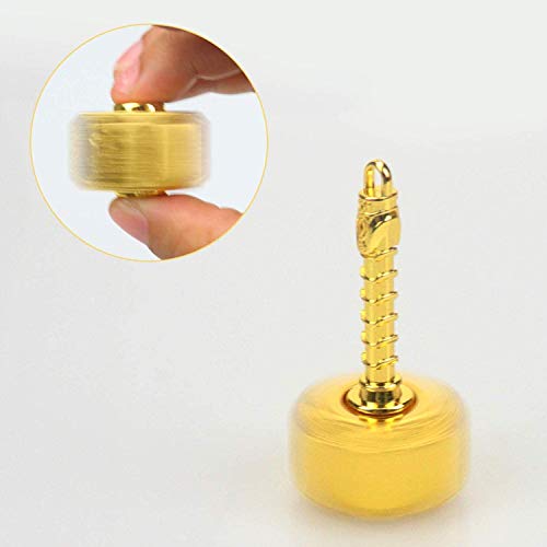 Thor Hammer Fidget Spinner Metal for Kids Adults, Fidgit Finger Hand Spinner Cube Blocks Chain Desk Spinning Top Toy For Home Office, Anti Anxiety Toy Fingertip Gyro Stress Relief