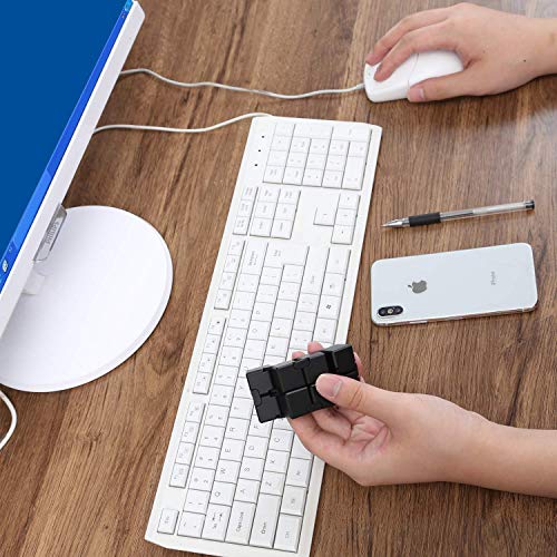 Infinity Cube 2 PCS Fidget Cube Puzzle, 3D Fidget Controller Pad Toy For Kids Adults, Fidget Chain Stress Anxiety Relief for Mini Gadget Desk Fidget Finger Toys for Killing Time