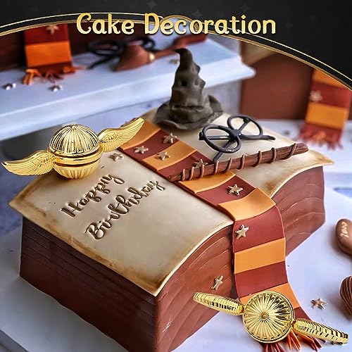 Golden Fidget Spinner Metal Fingertip Gyro Fidget Ball Toy for Fans of Magical World, Finger Hand Spinner Birthday Gift for Kid Adult, Small Desk Sensory Stress Relief Toy