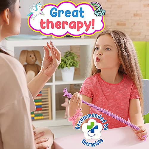 Sensory Fidget Stretchy String, Stress Relief String Toys for Kids and Adults, 6 Pcs Strings Against Anxiety, Fidgeting, Therapeutic Anxiety Reliever for Kids with Autism, ADD, ADHD (unicorn)