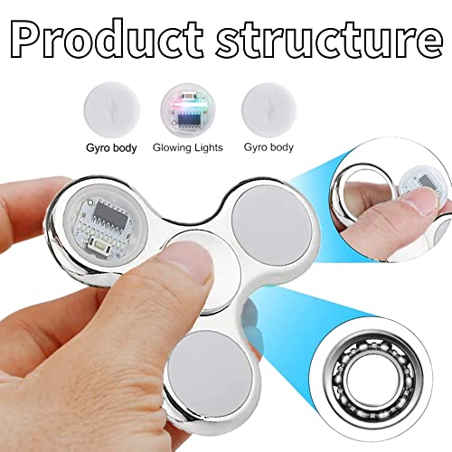 Yeefunjoy Led Light Sensory Toy, Fidget Toys, Stress Relief Anti-Anxiety Top Toy, 18 Changes Pattern Fast Finger Toys, Brain Development Toy, Birthday Party Gift For kids & Adults ADD ADHD