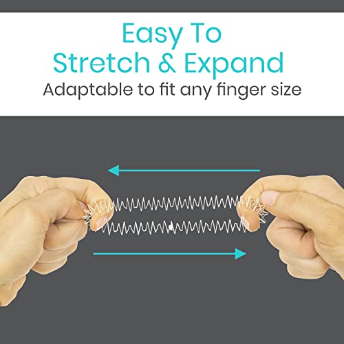 Vive Spike Fidget Rings (12 Piece) - Metal Spiky Fidget Band - for Anxiety, Stress Relief, Kids, Women, Men, Children - Silent Finger Massage Roller - for Acupressure, Home, School, Car and Travel