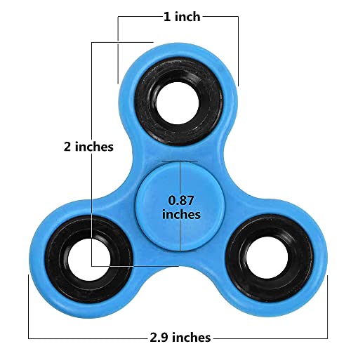 Fidget Spinner Bulk 10 Pack, Hand Fidget Spinner Toys for Teens Adults, Sensory Finger Toys Set for Kids, Gifts for Birthday Party Favors Stress Relief Reducer Anit Anxiety