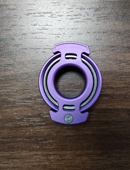 Aolcev Fidget Spinner Fidget Toy Hand Spinner Stainless Steel Metal 1-3 Min Rotating Fidget Sensory Toy Handheld Fidget Toys Finger Gyro Toy EDC Focus Anxiety Stress Relief Toys for Kids Adults Purple