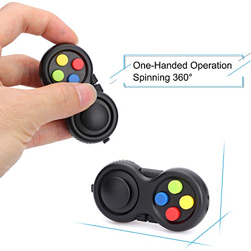 Infinity Cube 2 PCS Fidget Cube Puzzle, 3D Fidget Controller Pad Toy For Kids Adults, Fidget Chain Stress Anxiety Relief for Mini Gadget Desk Fidget Finger Toys for Killing Time