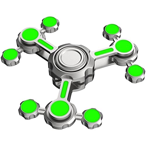 Boost Kinetic Energy Fidget Spinner Toy for Kids Adults, Glow in The Dark Big Hand Finger Spiner Spinning Top Desk Toy for Stress Relief Anti Anxiety, Brithday Christmas Stocking Stuffer