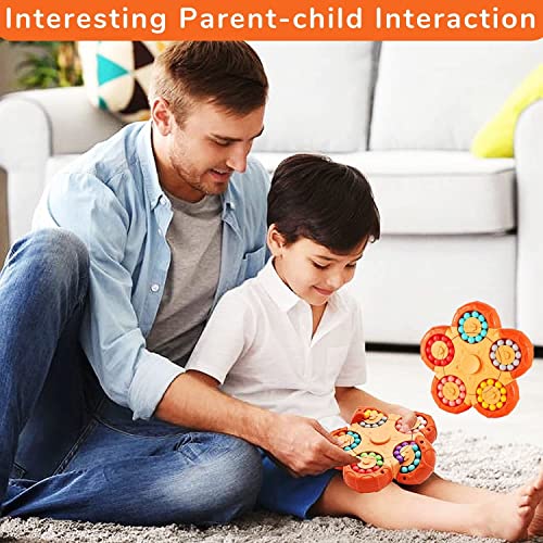 Steemjoey Magic Bean Rotating Cube, Hand Toy Jigsaw Puzzle Toy, Stress Relief Sensory Fidget Toy Sorting Brain Training Iq Games Cube Toy Finger Toy, Gift for Kids and Adults for Christmas Birthday