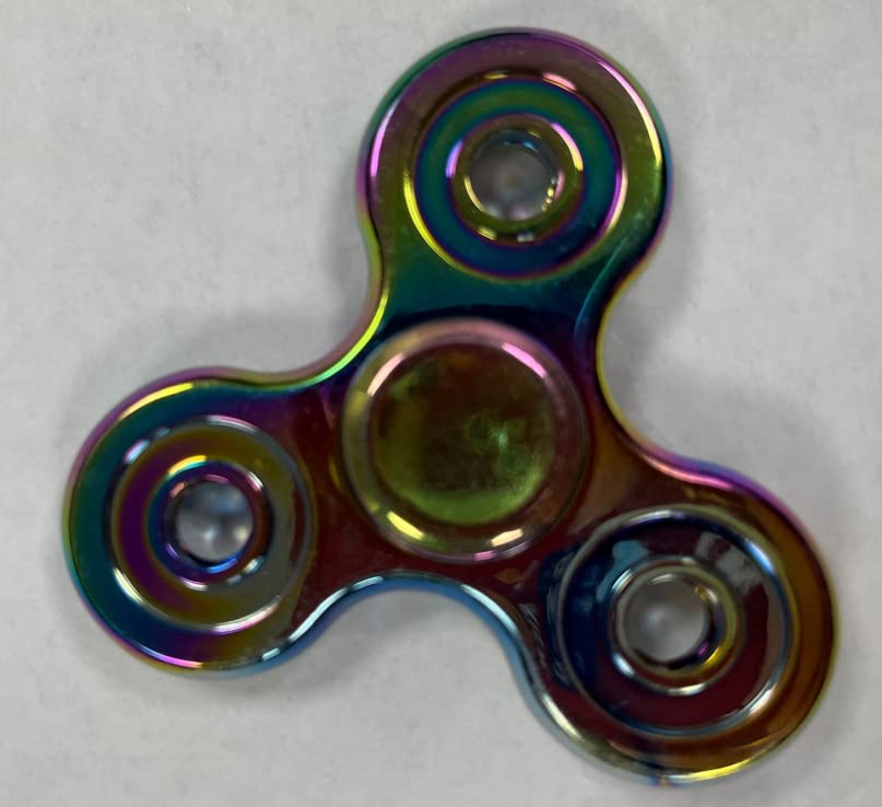 Vunake Fidget Spinner Hand Spinner Fidget Toys for Kids Adults Stainless Steel Bearing High Speed 2-5 Min Spins Precision Brass Tri Finger Gyro Toy EDC ADHD Focus Anxiety Stress Relief Sensory Toys