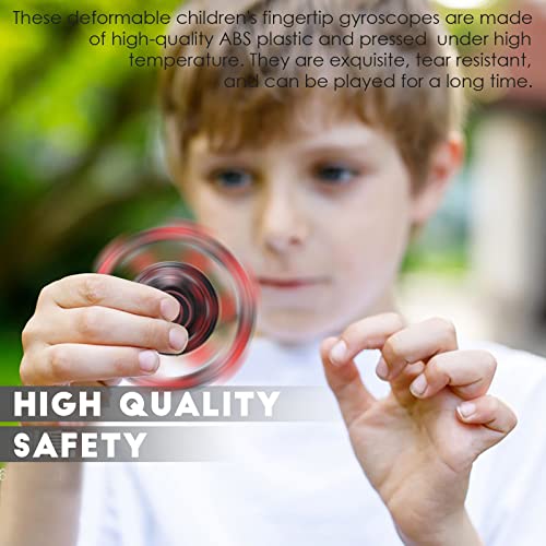 Transmable Fidget Spinner Fingertip Tip Spin Top Toy Spiderman, Funny DIY Finger Spinner Creative Twisted and Deformed Doll Robot Fingertip Mechanical Gyro Boys Girls Kids Adults Sensory Toys All Ages