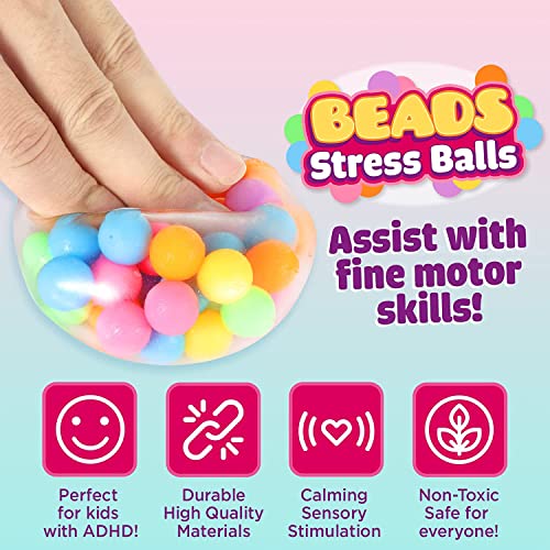 ZaxiDeel Sensory Fidget Toys Set, Fidget Pack For Anxiety Relief 35 Pcs, Stress Sensory Toys for Autism, Fidget Box with Finger Puppets Stress Ball Birthday Party Favors for Kids and Adults